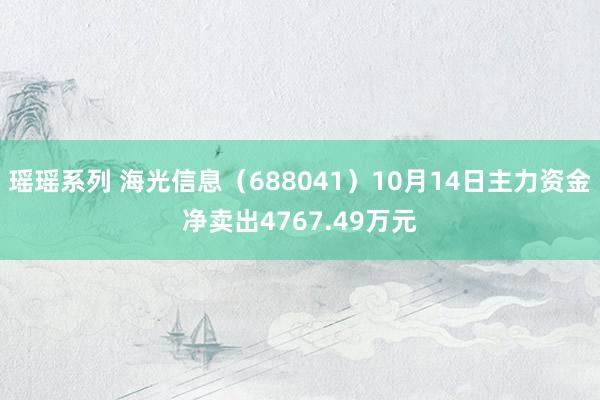 瑶瑶系列 海光信息（688041）10月14日主力资金净卖出4767.49万元