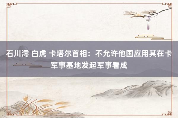 石川澪 白虎 卡塔尔首相：不允许他国应用其在卡军事基地发起军事看成