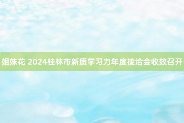 姐妹花 2024桂林市新质学习力年度接洽会收效召开