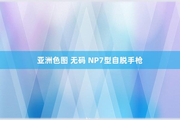 亚洲色图 无码 NP7型自脱手枪