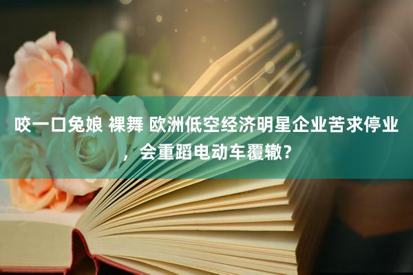 咬一口兔娘 裸舞 欧洲低空经济明星企业苦求停业，会重蹈电动车覆辙？