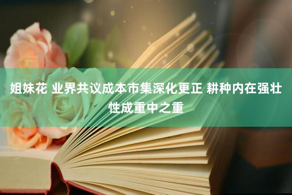 姐妹花 业界共议成本市集深化更正 耕种内在强壮性成重中之重