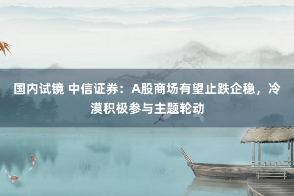 国内试镜 中信证券：A股商场有望止跌企稳，冷漠积极参与主题轮动